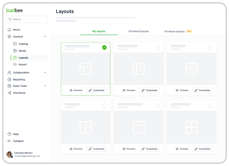 Create layout