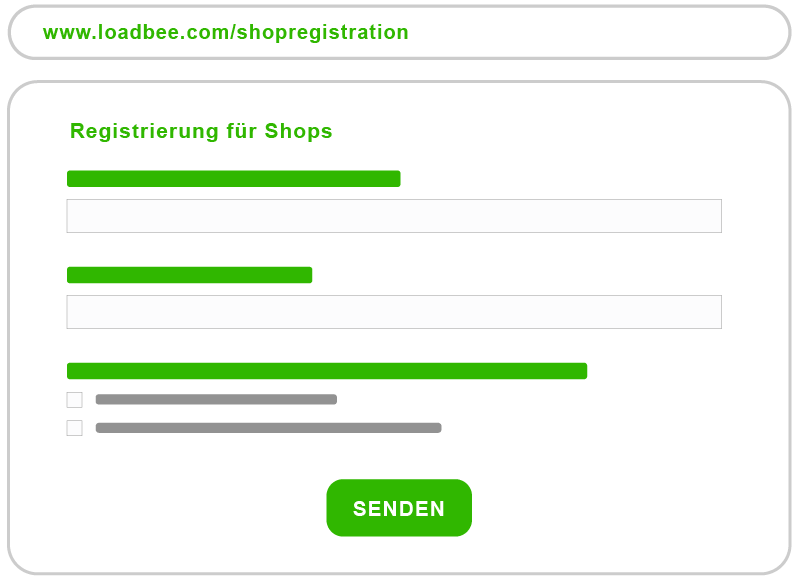 Registrierung vornehmen